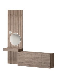 Дерев'яний комплект косметичний столик та комод