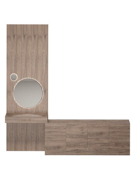 Дерев'яний комплект косметичний столик та комод