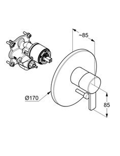 Змішувач для душу Bozz  Kludi 2