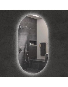 Дзеркало овальне з підсвіткою стіни 2
