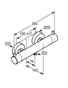 Змішувач для душу Bozz  Kludi 2