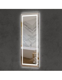 Дзеркало квадратне з підсвіткою в L профілі 2