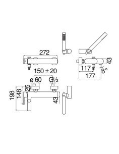 Nobili Up З коротким носиком Хром 2