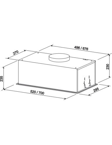 Витяжка ELEYUS GEMINI 800 LED 52 BL