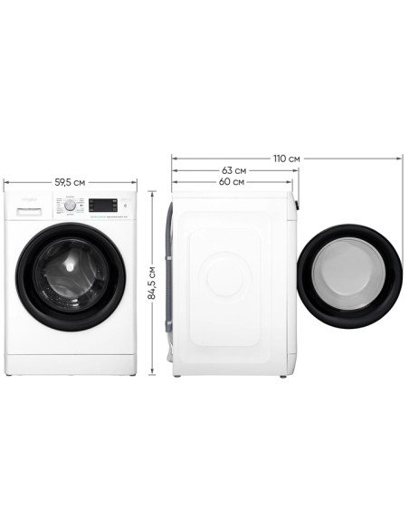 Пральна машина повногабаритна  WHIRLPOOL FFB 8248 BV UA