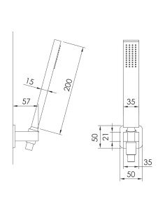 Imprese GRAFIKY Ручний душ Графіт 2