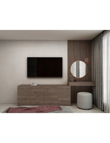 Дерев'яний комплект косметичний столик та комод