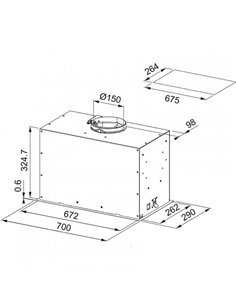 Вбудована витяжка Franke Box Flush EVO FBFE XS A70 2